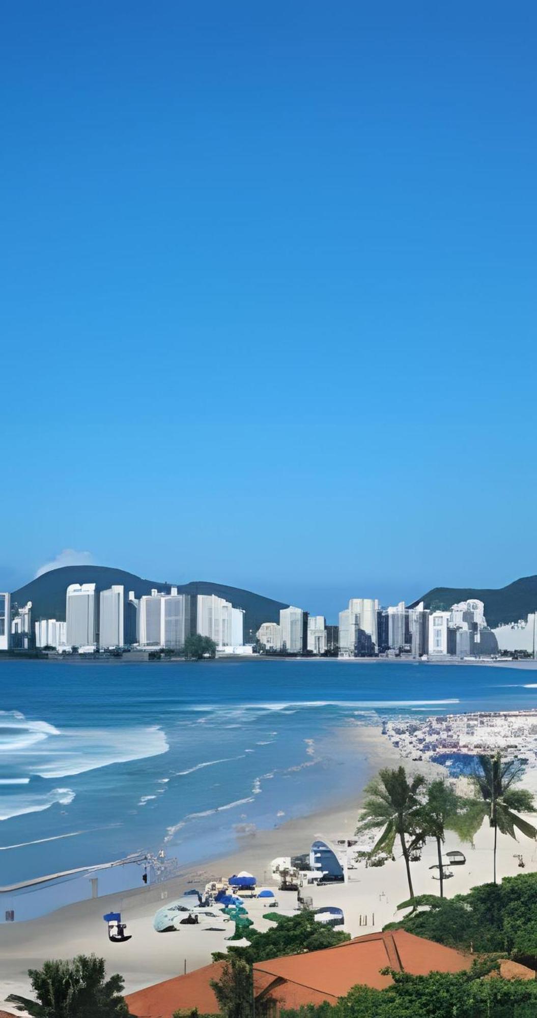 Vista-Mar - 3 Suites Com Ar Condicionado E Quarto Casal Com Ar Condicionado - 100M Da Praia Guaruja Bagian luar foto