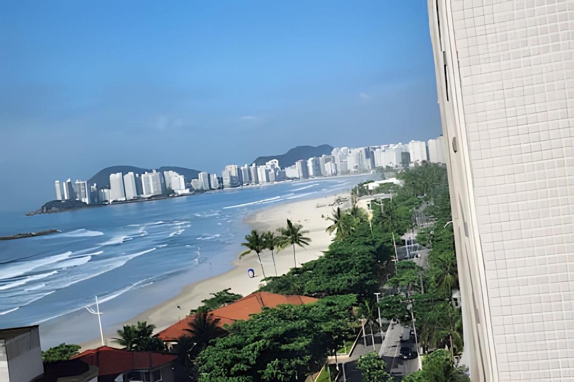 Vista-Mar - 3 Suites Com Ar Condicionado E Quarto Casal Com Ar Condicionado - 100M Da Praia Guaruja Bagian luar foto