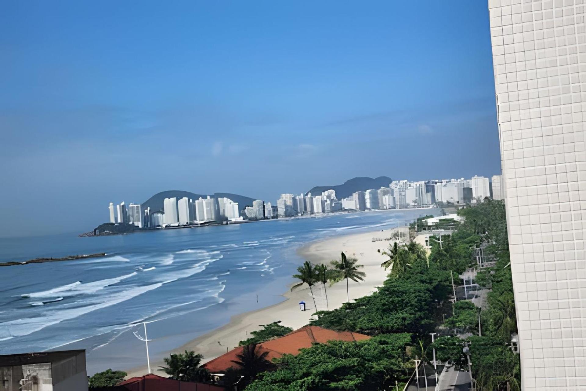 Vista-Mar - 3 Suites Com Ar Condicionado E Quarto Casal Com Ar Condicionado - 100M Da Praia Guaruja Bagian luar foto